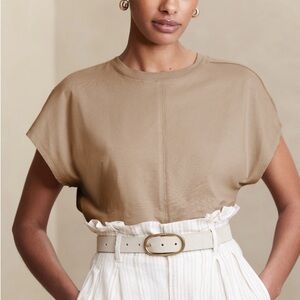 Banana Republic Tan Short Sleeve Top